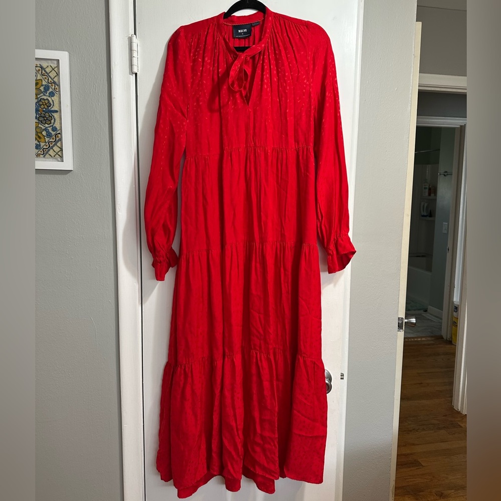 Red Maxi Dress from Maeve by Anthropologie.